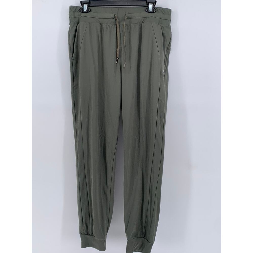 G-FORM Women's Olive Green Drawstring Jogger Pants SZ XL